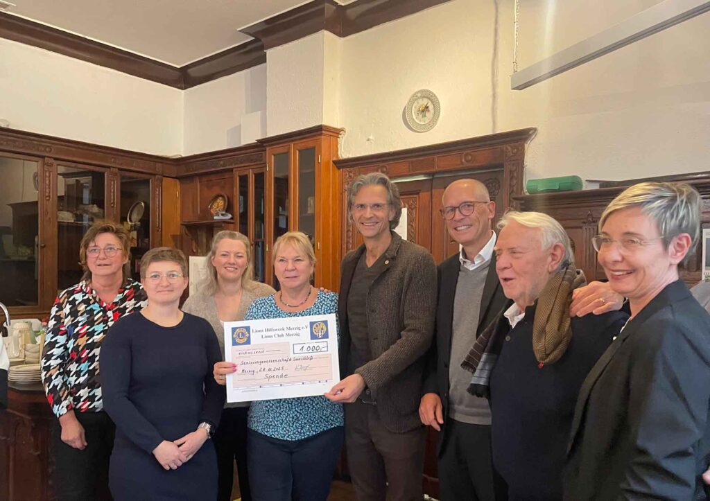 Übergabe an die AG Altenhilfe e.V. Merzig im Lothringer Hof mit LP Dr. Bialas, LP Tim Flasche, PPin Daniela Wind