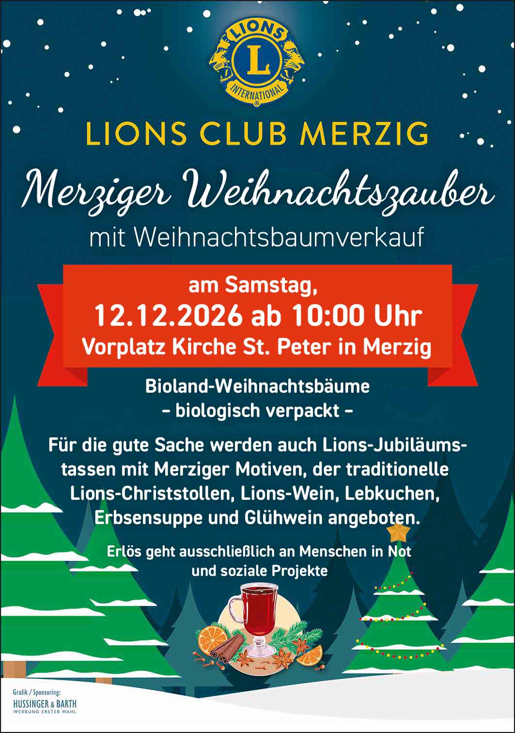 Weihnachtsbaumverkauf Lions 2026